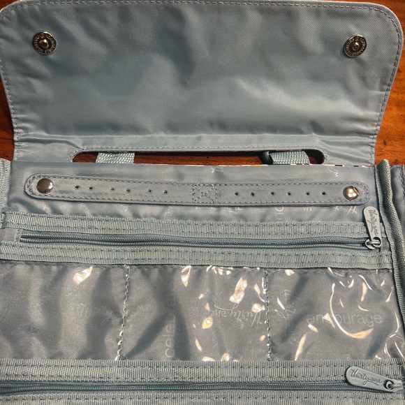 Thirty One Hanging Travel Jewelry Keeper Bag Parisian Garden NWOT - Picture 6 of 9